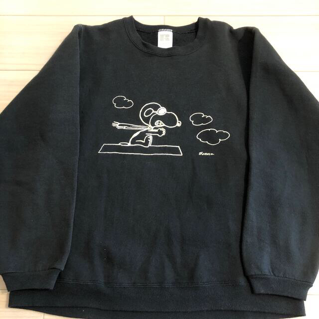 Champion - USA製 vintage SNOOPY ×Russell スウェット ブラックの通販 ...