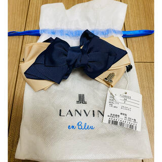 ランバンオンブルー(LANVIN en Bleu)の新品未使用　LANVIN en  Bleuのバナナクリップ　ヘアーアクセサリー(バレッタ/ヘアクリップ)