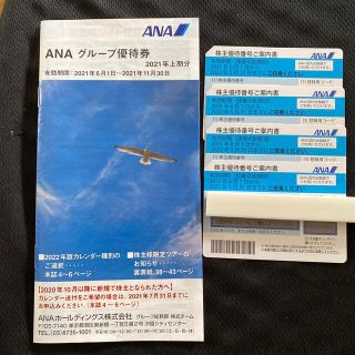 エーエヌエー(ゼンニッポンクウユ)(ANA(全日本空輸))のANA株主優待券４枚＋グループ優待券(その他)