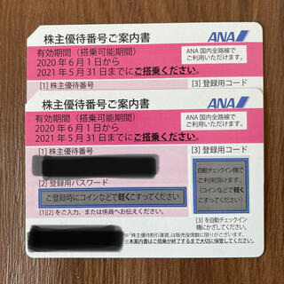 エーエヌエー(ゼンニッポンクウユ)(ANA(全日本空輸))のANA 株主優待券 2021/11/30まで 2枚(その他)
