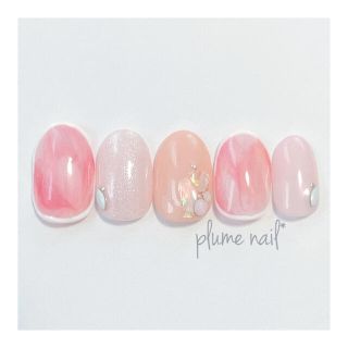 ふんわりcolor nail*サイズオーダー ハンドメイドのアクセサリー(ネイルチップ)の商品写真