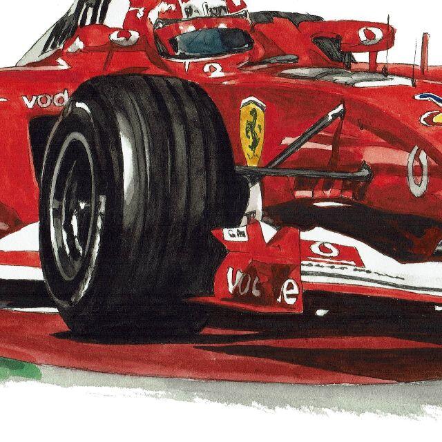 GC-1854 Ferrari F-1限定版画サイン額装作家平右ヱ門 7