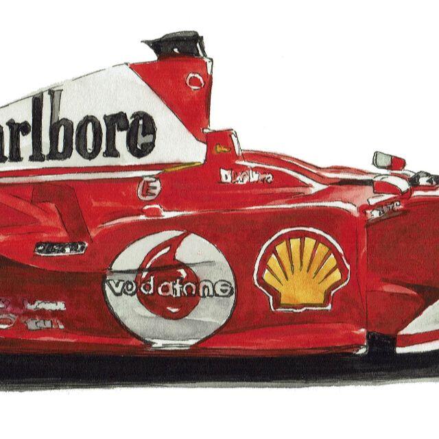GC-1855 Ferrari F-1限定版画サイン額装作家平右ヱ門 6