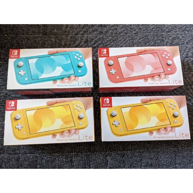 Nintendo Switch lite イエロー コーラルピンク ターコイズ