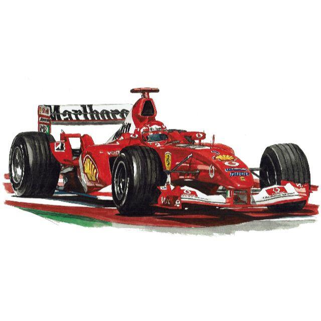 GC-1856 Ferrari F-1限定版画サイン額装作家平右ヱ門 2