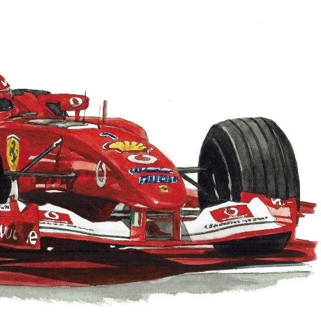 GC-1856 Ferrari F-1限定版画サイン額装作家平右ヱ門 4