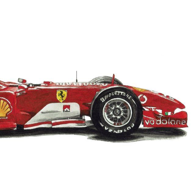 GC-1857 Ferrari F-1限定版画サイン額装作家平右ヱ門 5