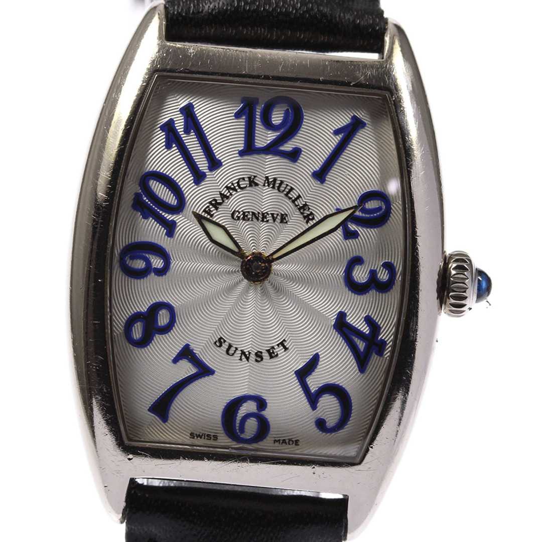 クォーツRefNo★保証書付き【FRANCK MULLER】フランクミュラー トノーカーベックス サンセット K18WG 1752QZ クォーツ レディース  【22071】【ev15】