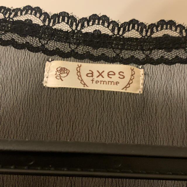 axes femme(アクシーズファム)のアクシーズファム axesfemme シアーシフォンロングガウン レディースのトップス(シャツ/ブラウス(長袖/七分))の商品写真