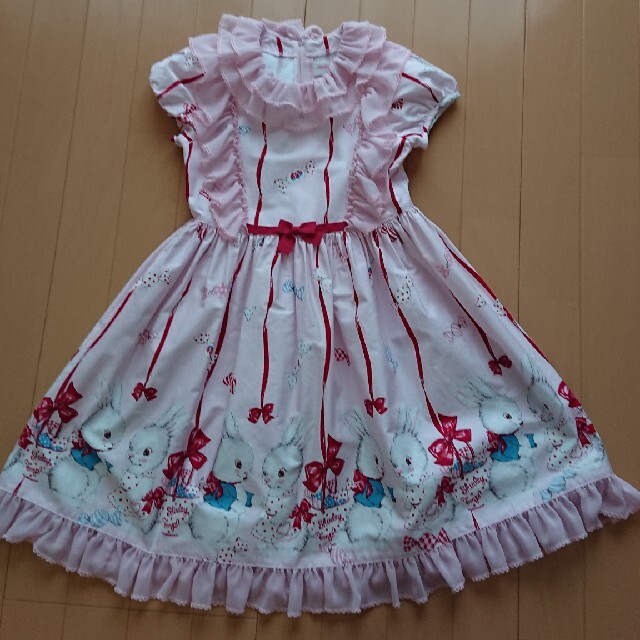 シャーリーテンプル バニーワンピースキッズ服女の子用(90cm~)