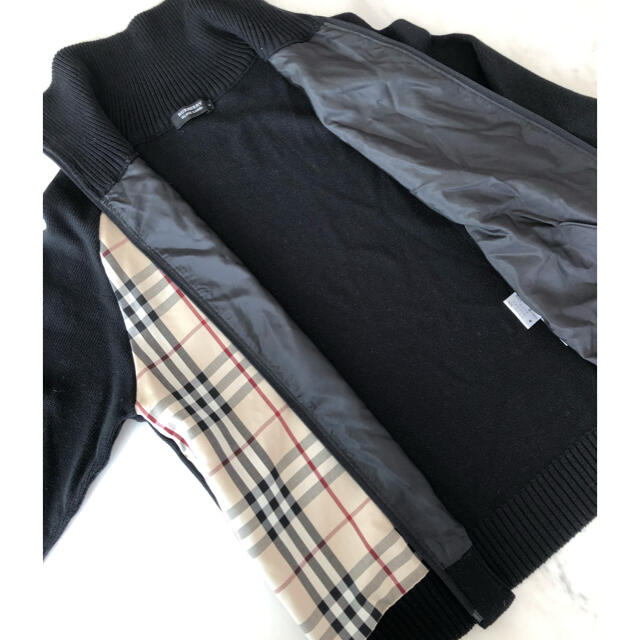 BURBERRY BLACK LABEL(バーバリーブラックレーベル)のBURBERRY BLACK LABEL. フルジップセーター メンズのトップス(ニット/セーター)の商品写真