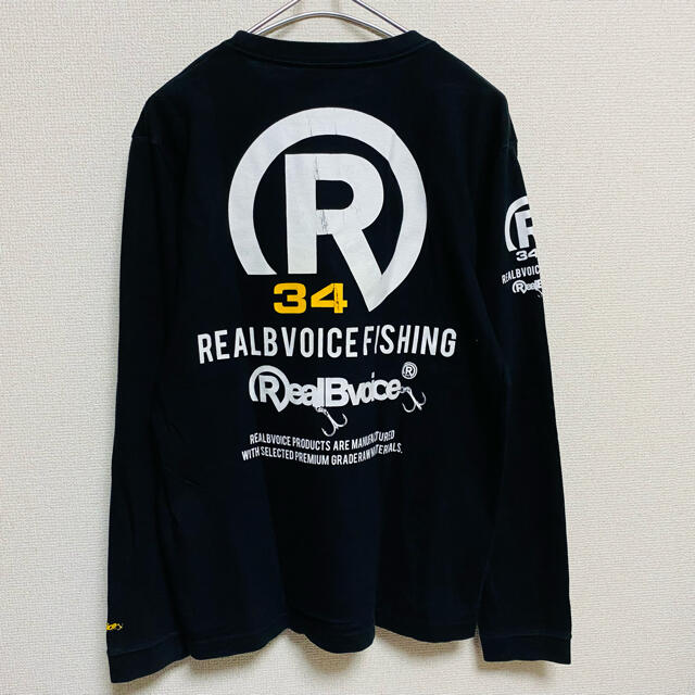 RealBvoice(リアルビーボイス)の一点物　リアルビーボイス（RealBvoice）ビッグプリント　デカロゴ　ロンT メンズのトップス(Tシャツ/カットソー(七分/長袖))の商品写真