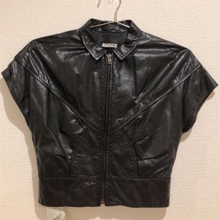 【超希少品】MIU MIU レザージャケット ライダース 本革 正規品