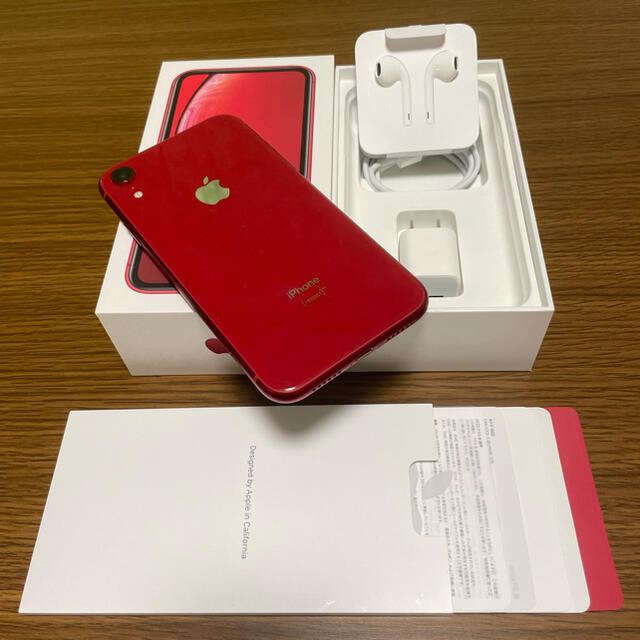 値下げSIMフリー iPhone XR 64GB Red バッテリー88% 美品