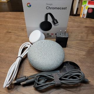 グーグル(Google)のセット！Google Homemini　Chromecast(その他)