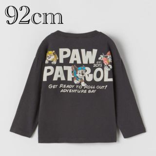 ザラキッズ(ZARA KIDS)の《新作》新品　パウパトロール　長袖　Tシャツ　1歳半-2歳　92cm(Tシャツ/カットソー)