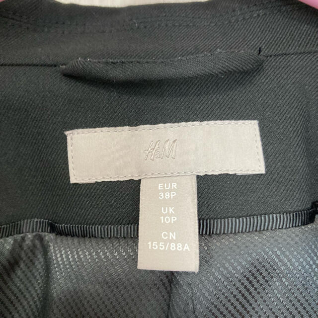 H&M(エイチアンドエム)のH&M パンツスーツセットアップ　38サイズ黒 レディースのフォーマル/ドレス(スーツ)の商品写真