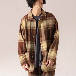 【NOMA t.d.N Ombre Plaid Chore オーバーサイズ  (シャツ)