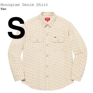 シュプリーム(Supreme)の【S】supreme Monogram Denim Shirt Tan  シャツ(シャツ)