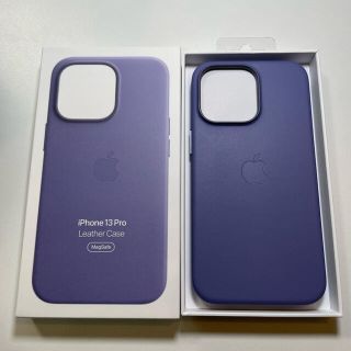 Apple - 【未使用】iPhone 13 Pro Apple純正レザーケース ウィステリア ...