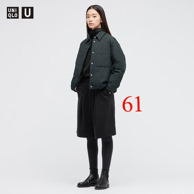 UNIQLO(ユニクロ)のUNIQLO U ウールブレンドジャージータックショートパンツ レディースのパンツ(カジュアルパンツ)の商品写真