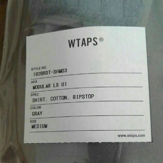 W)taps(ダブルタップス)の【希少グレー】WTAPS ダブルタップス 19AW MODULAR SHIRTS メンズのジャケット/アウター(ミリタリージャケット)の商品写真