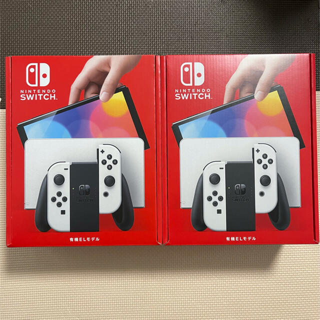 【2台】Nintendo Switch (有機ELモデル）　ホワイト家庭用ゲーム機本体