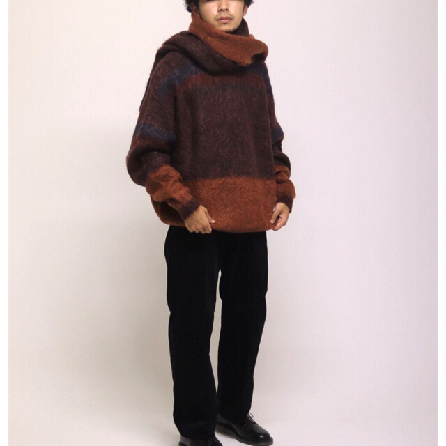 1LDK SELECT - YOKE ROTHKO BORDER CREW NECK/yoke ニットの通販 by