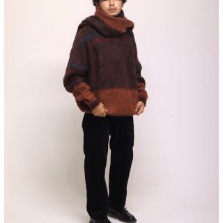 1LDK SELECT - YOKE ROTHKO BORDER CREW NECK/yoke ニットの通販 by