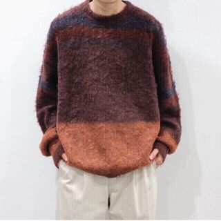 YOKE ROTHKO BORDER CREW NECK/yoke ニット