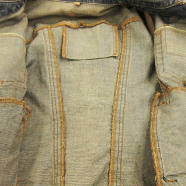 YANUK(ヤヌーク)のヤヌーク ジャケット デニム Gジャン ボタンフライ コットン 無地 インディゴ メンズのジャケット/アウター(Gジャン/デニムジャケット)の商品写真
