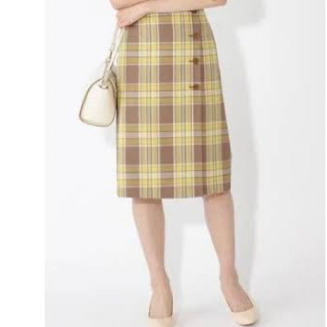 NATURAL BEAUTY BASIC(ナチュラルビューティーベーシック)のnatural beauty basic チェックスカート レディースのスカート(ひざ丈スカート)の商品写真
