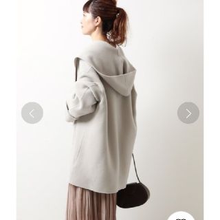 Spick & Span - ダブルモッサリバーフーディーガウンコートの通販