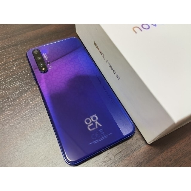 HUAWEI(ファーウェイ)のHuawei Nova 5T SiMフリー ROM128GB/RAM8GB スマホ/家電/カメラのスマートフォン/携帯電話(スマートフォン本体)の商品写真