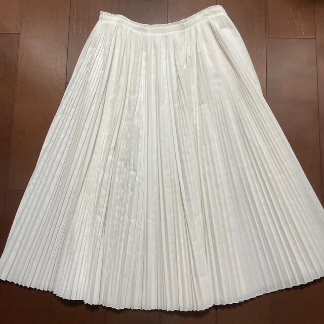 スカート【BLAMINK】ブラミンク プリーツスカート 36　ホワイト