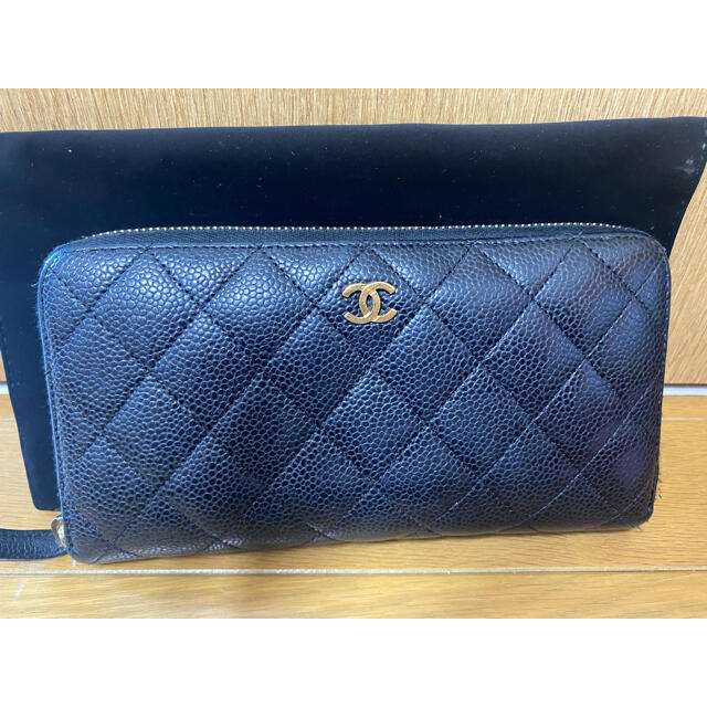 CHANEL - シャネル　CHANEL 長財布　キャビアスキン