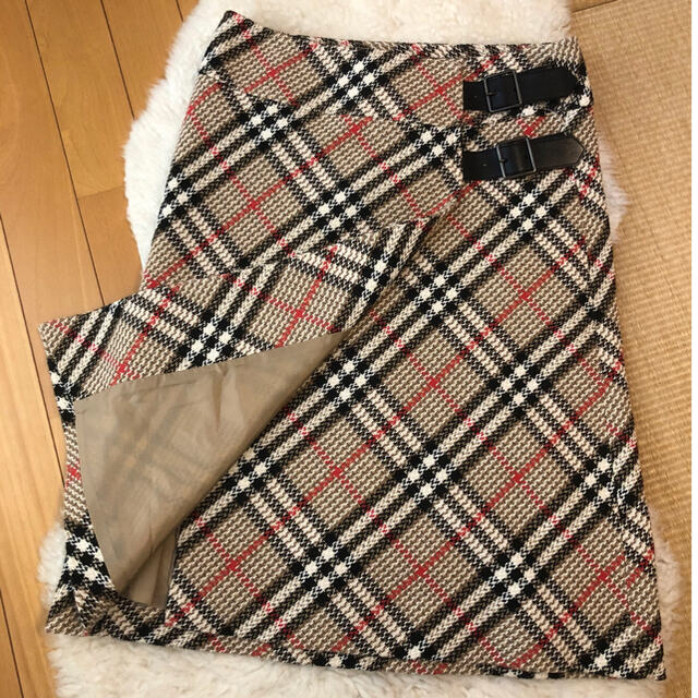 BURBERRY - 約5万超美品本物バーバリー上質コットンチェック柄巻き ...