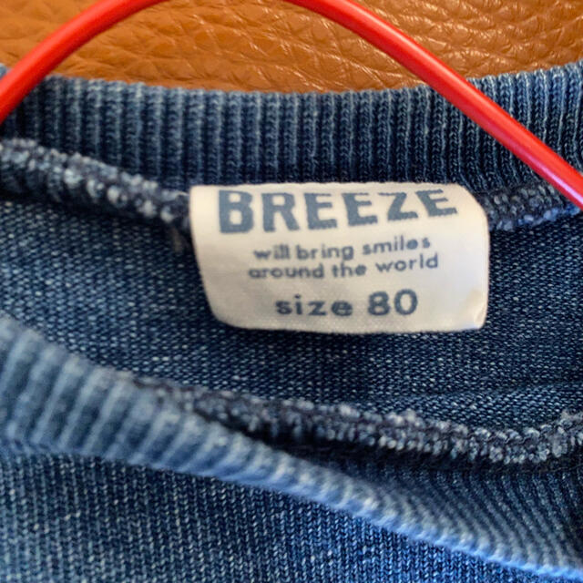 BREEZE(ブリーズ)のBREEZE×スヌーピーコラボ スウェットワンピース 80 キッズ/ベビー/マタニティのベビー服(~85cm)(ワンピース)の商品写真