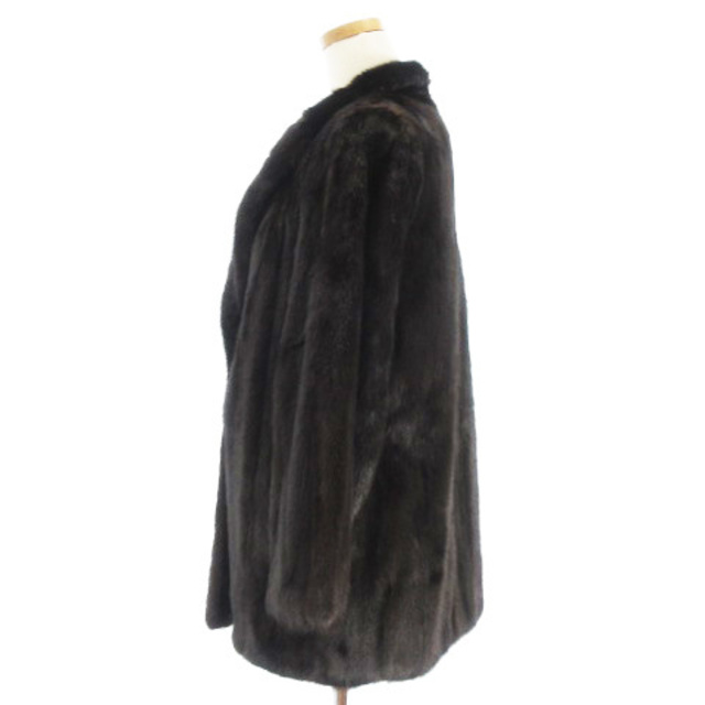 サガミンク ロティニー 銀サガ 毛皮 コート ミンク ブラウン 13 アウター レディースのジャケット/アウター(毛皮/ファーコート)の商品写真