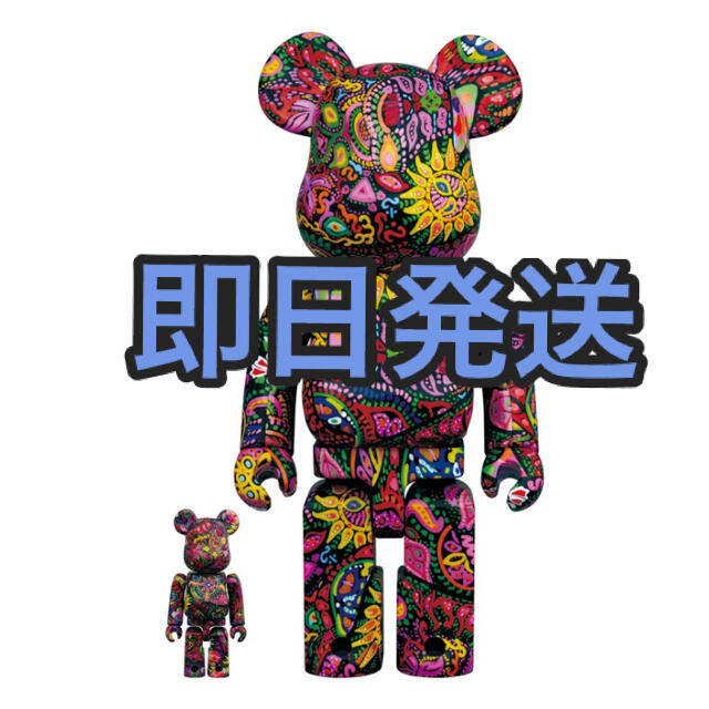 BE@RBRICK Psychedelic Paisley 100% 400%