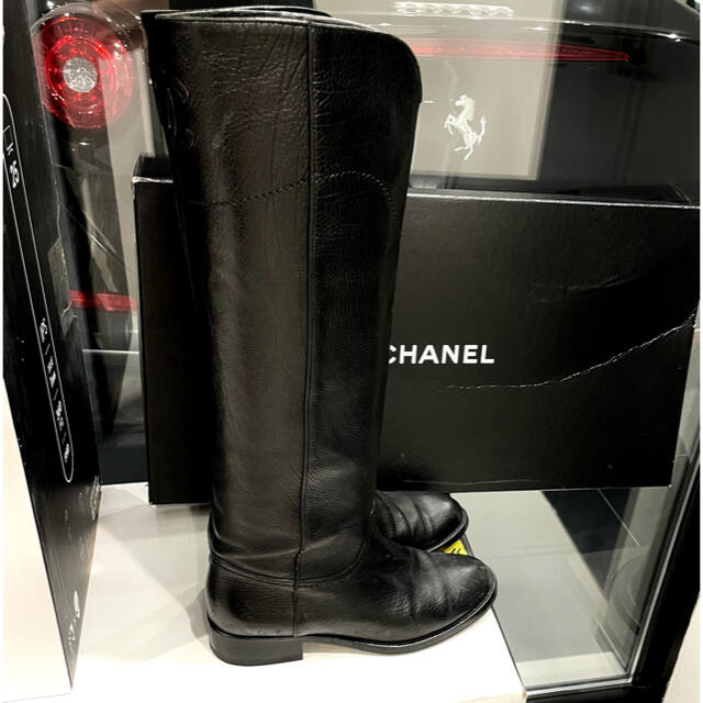 CHANEL シャネル　ブラック　ブーツ　ココマーク　36.5