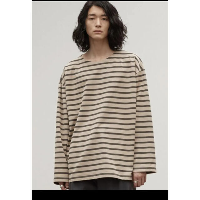 【WYM LIDNM】BORDER WIDE  L/S-TEE L メンズのトップス(Tシャツ/カットソー(七分/長袖))の商品写真