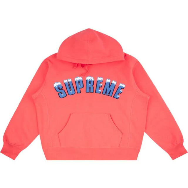 【S】Supreme Icy Arc Hooded Sweatshirt ピンク