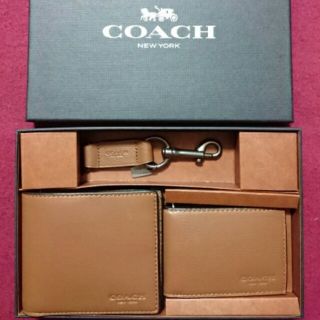 コーチ(COACH)の新社会人応募☆コーチメンズ 小物セット☆(折り財布)