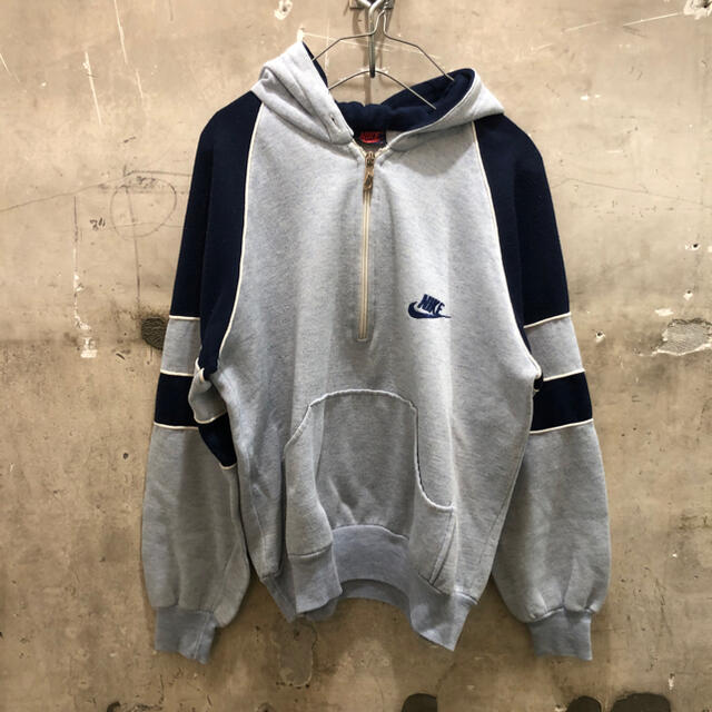 80´s NIKE ナイキ パーカープルオーバー 紺タグ ヴィンテージ-