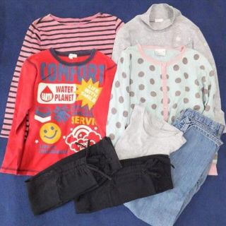 女の子秋冬服９枚セット★１３０★GAP★ユニクロ★無印良品★３can4on(その他)