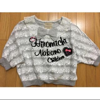 ヒロミチナカノ(HIROMICHI NAKANO)の新品 160cm （140cm 150cmもあり）裏起毛 ファー  可愛い (Tシャツ/カットソー)