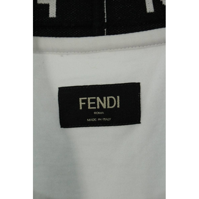 FENDI(フェンディ)のフェンディ 20AW FY1040 ACN3 ネックロゴTシャツ XXXL メンズのトップス(Tシャツ/カットソー(半袖/袖なし))の商品写真