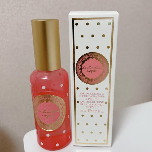 Les Merveilleuses LADUREE(レメルヴェイユーズラデュレ)のレ・メルヴェイユーズラデュレ♥︎オーデコロン　オレンジフラワー＆ピーチ コスメ/美容の香水(香水(女性用))の商品写真