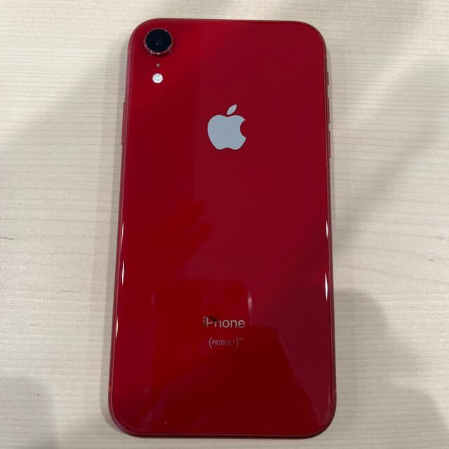 値下げ iPhone XR RED 赤 レッド 128GB simフリー - スマートフォン本体